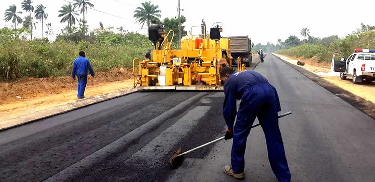 Asphalt Laying, Ugborhen-Ikerasan Road