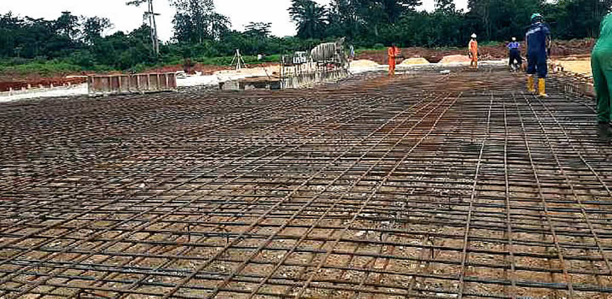 Main Slab Reinforcement at Orogho Appraisal Location