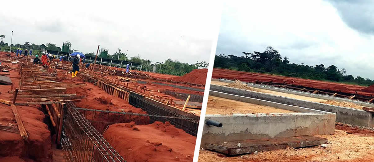 Foundation works and Plinths at Oben Gas Plant